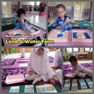 Praktek Area Culture di kelas Montessori Tema Geografi.