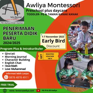 Musim Penerimaan Calon Anak Sholeh Mandiri 2024